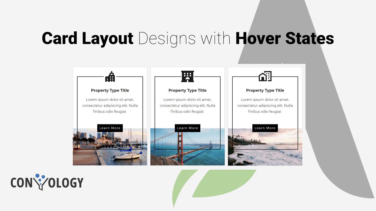 Thrive Architect Card Design with Hover State Effects